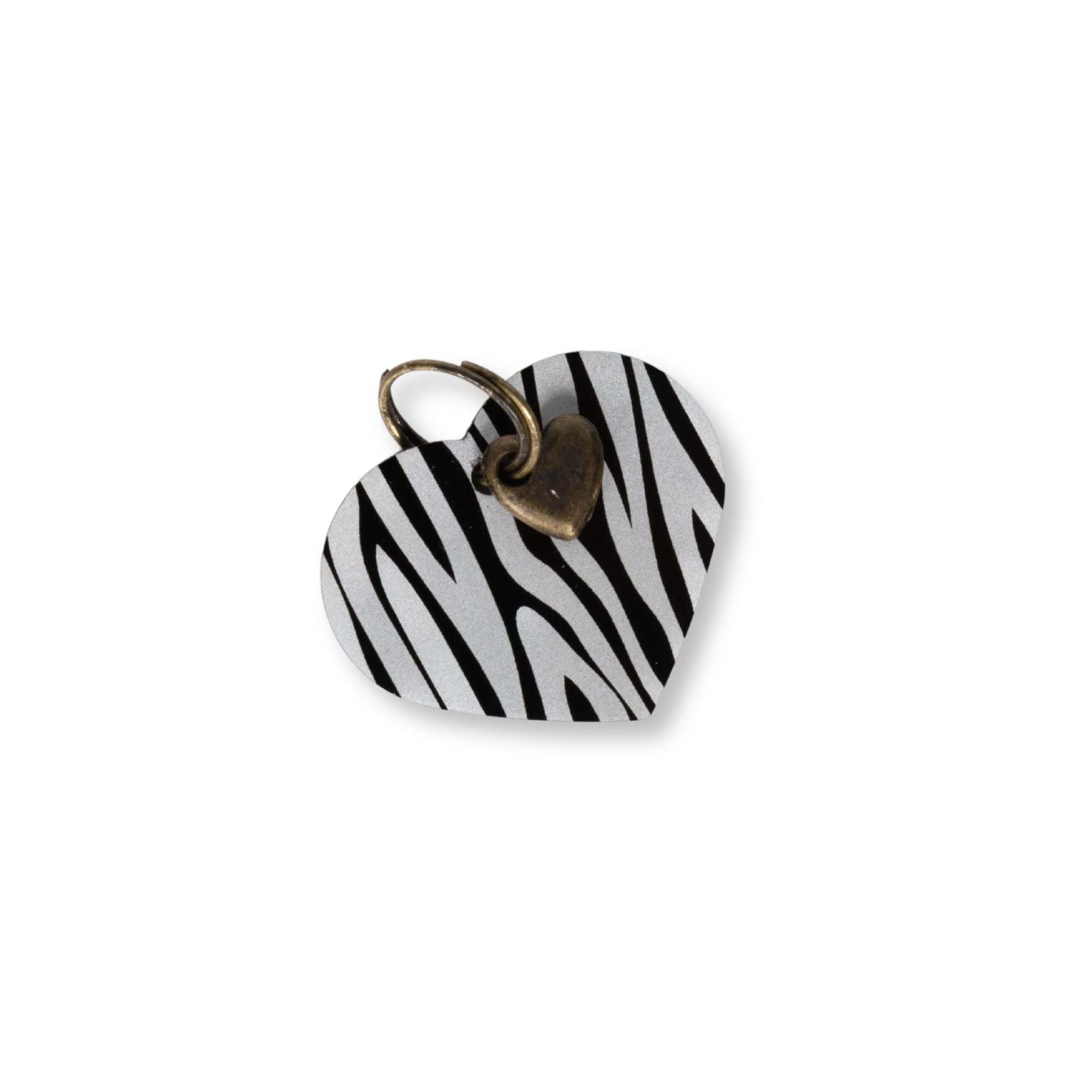Dog with a Mission Zebra Cuore medaglietta cane L personalizzata