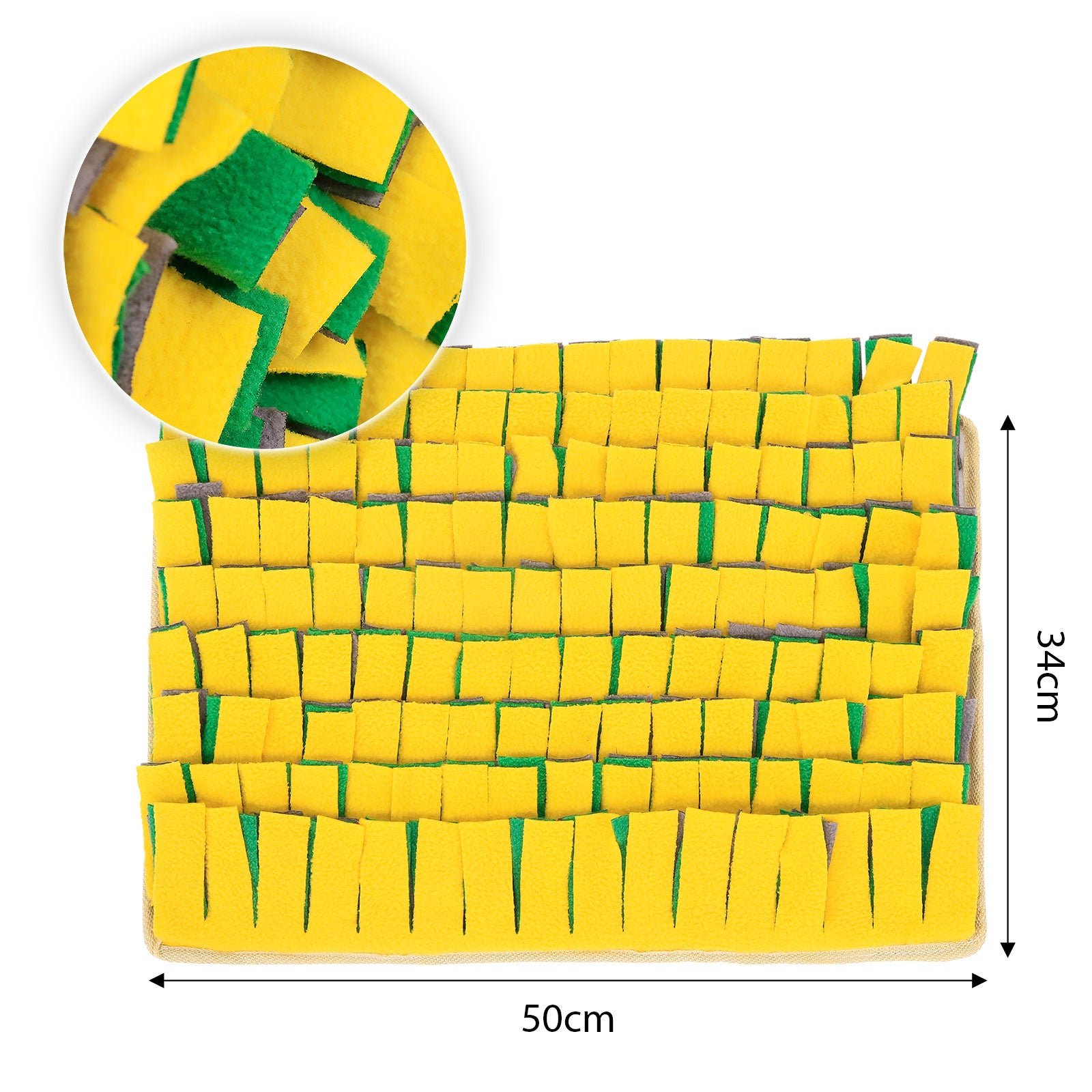 Lionto Tappeto Olfattivo Cani M 70x60 cm Giallo Marrone