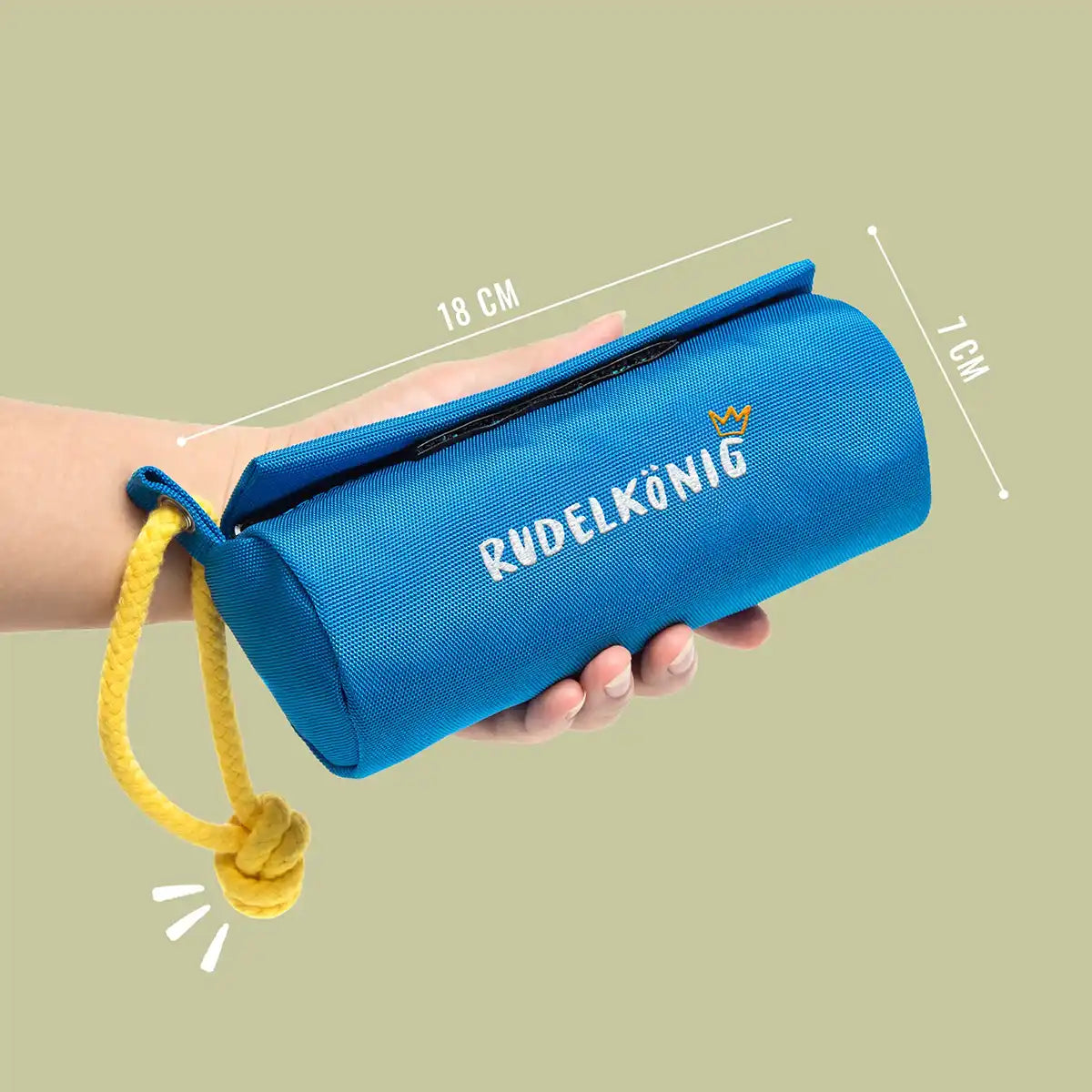 Rudelkönig Hundetraining Futterdummy dummy cane blu