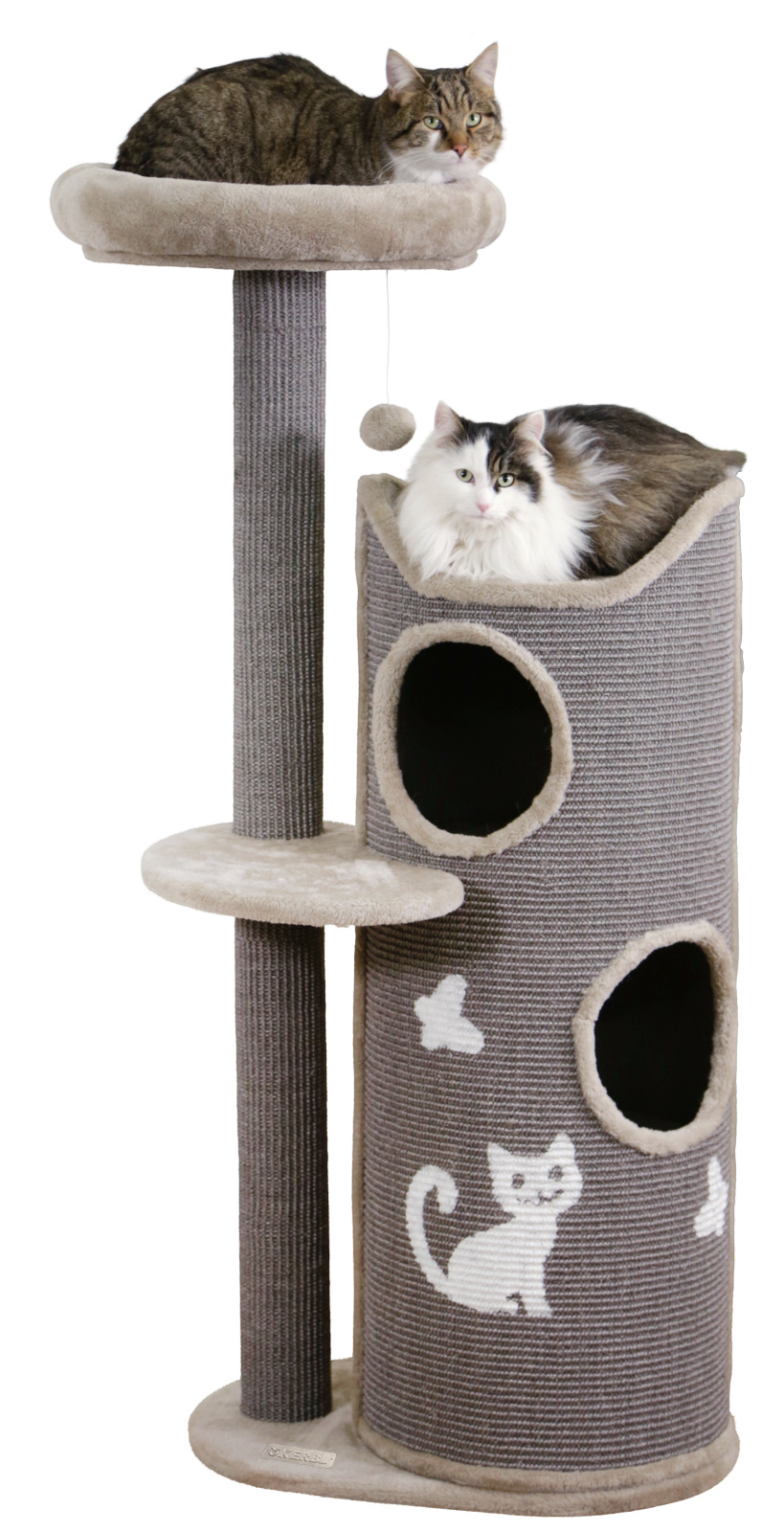 Kerbl Pet Tiana tiragraffi gatto botte sisal con cuscini