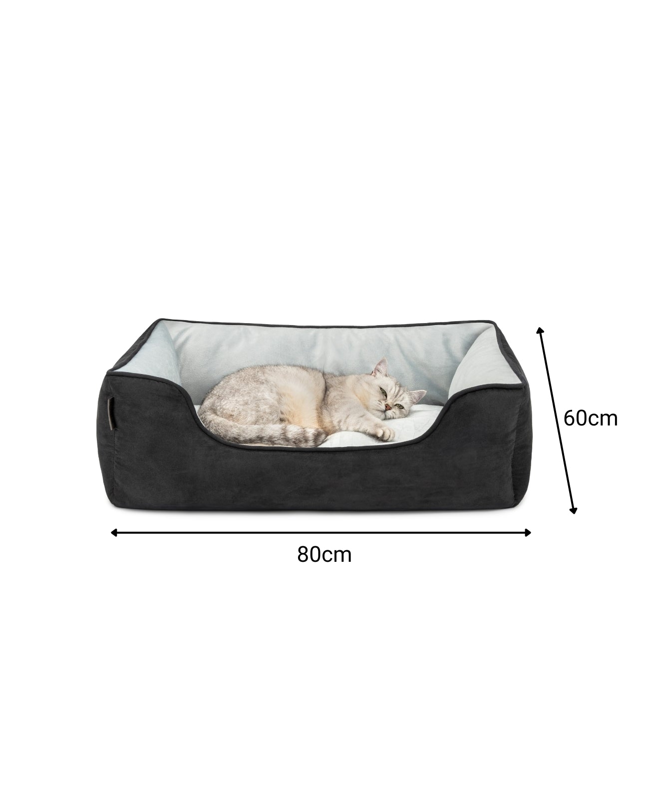 Lionto Katzenbettchen cuccia gatto 80x60 cm marrone reversibile