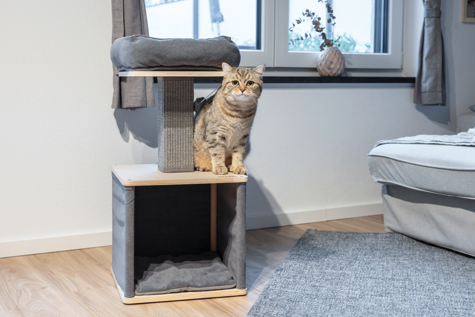 Kerbl Cat Scratch Noah II Tiragraffi Gatto Cuccia e Grotta