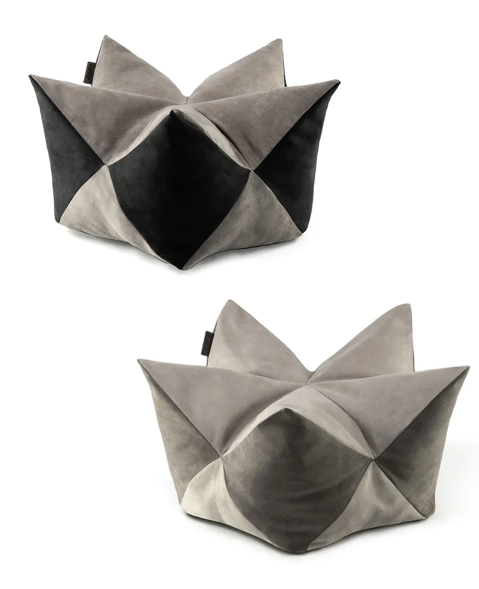 Lionto Katzenbettchen Kronenkissen cuccia gatto grigio 60x35 cm