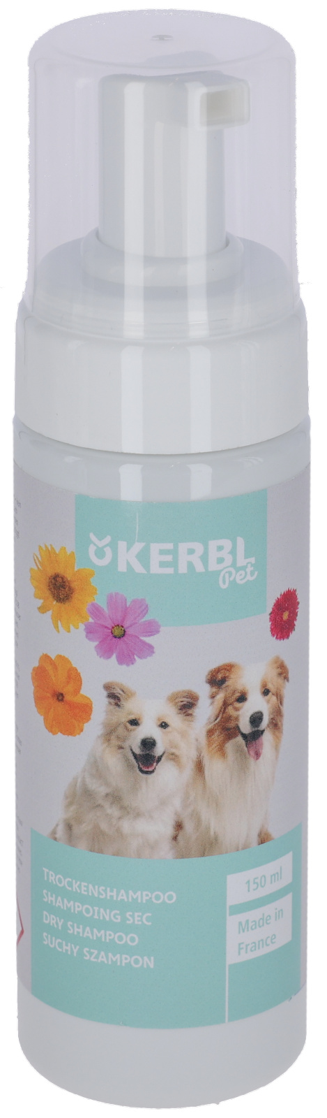 Kerbl Shampoo Secco Schiuma Cane Fiori Senza Risciacquo