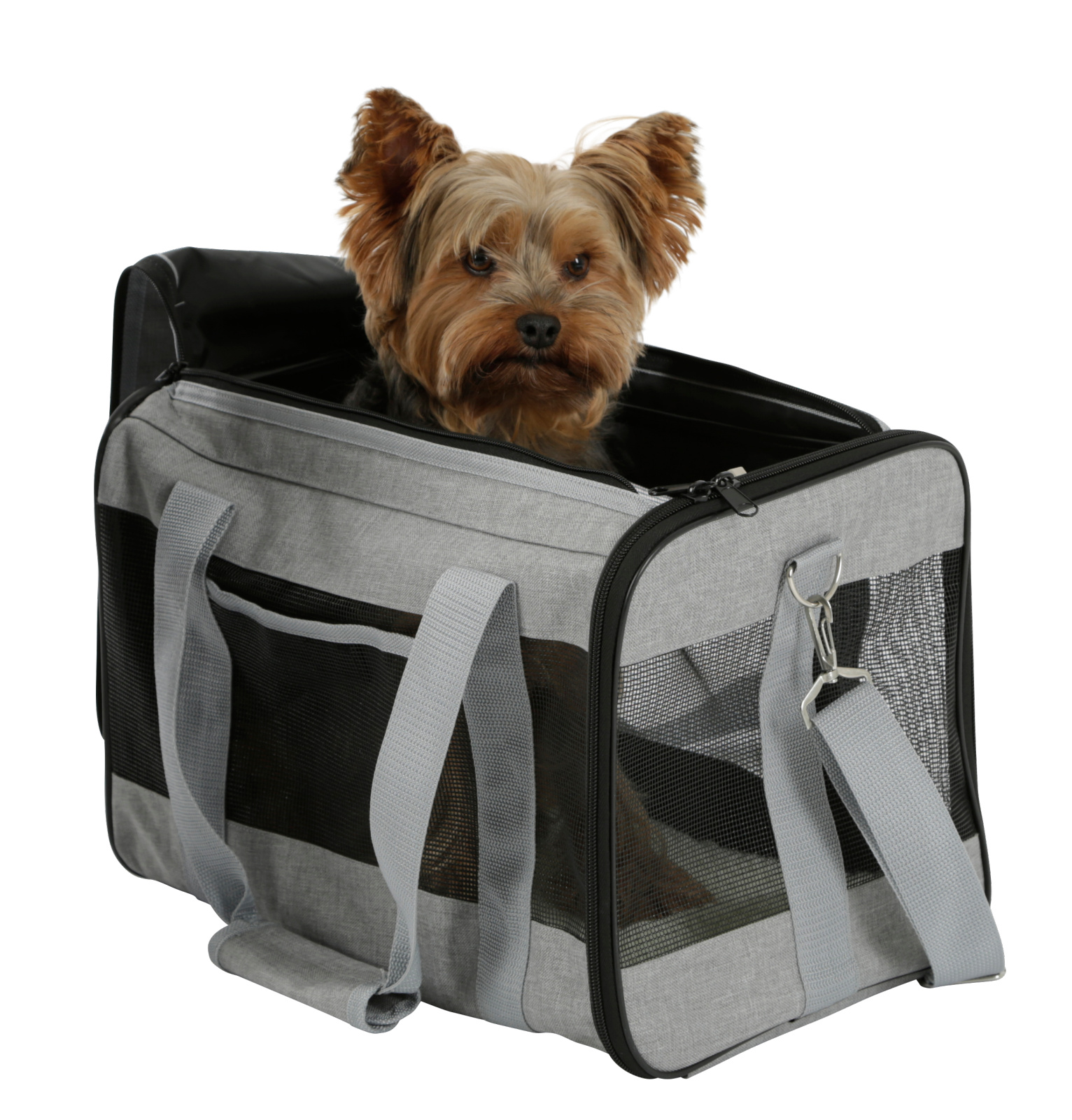 Kerbl Casual Bag borsa trasporto cane rete tracolla base rigida