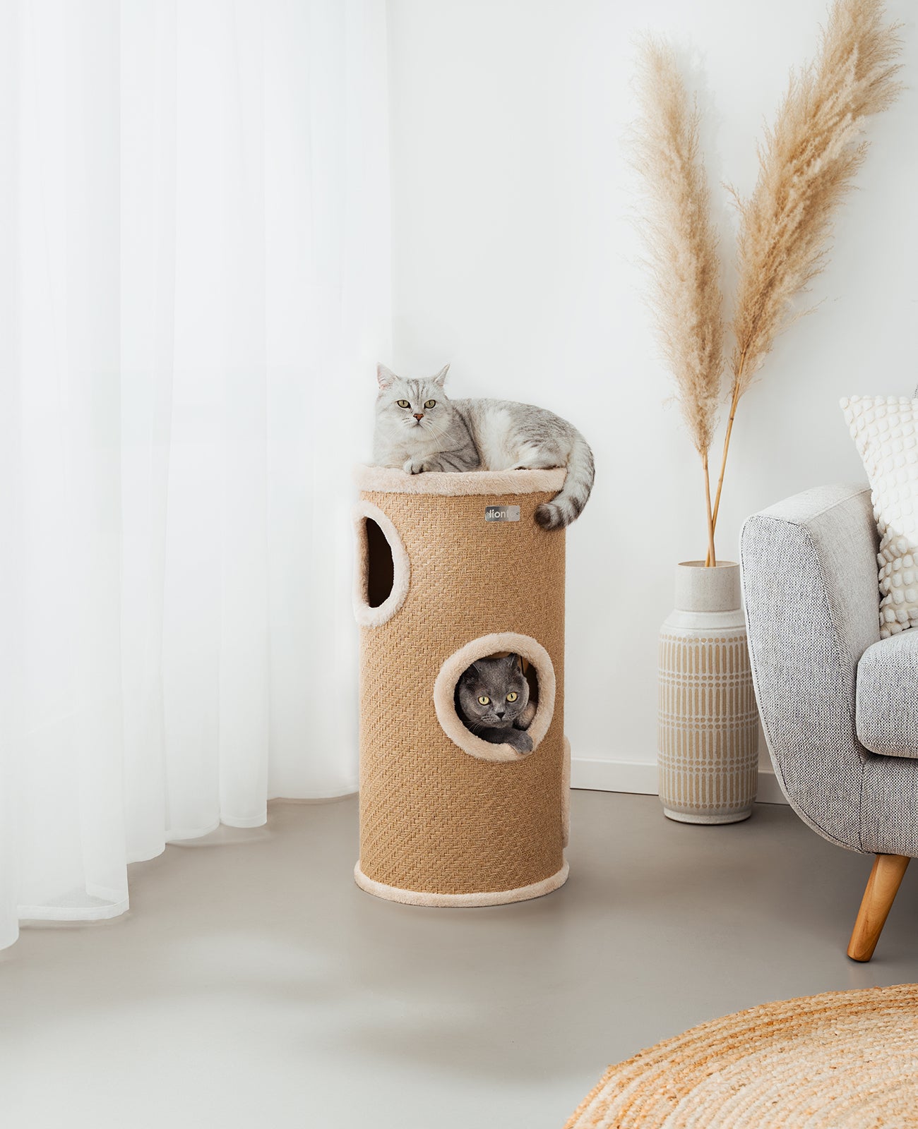 Lionto Kratztonne tiragraffi torre juta 50 cm per gatti