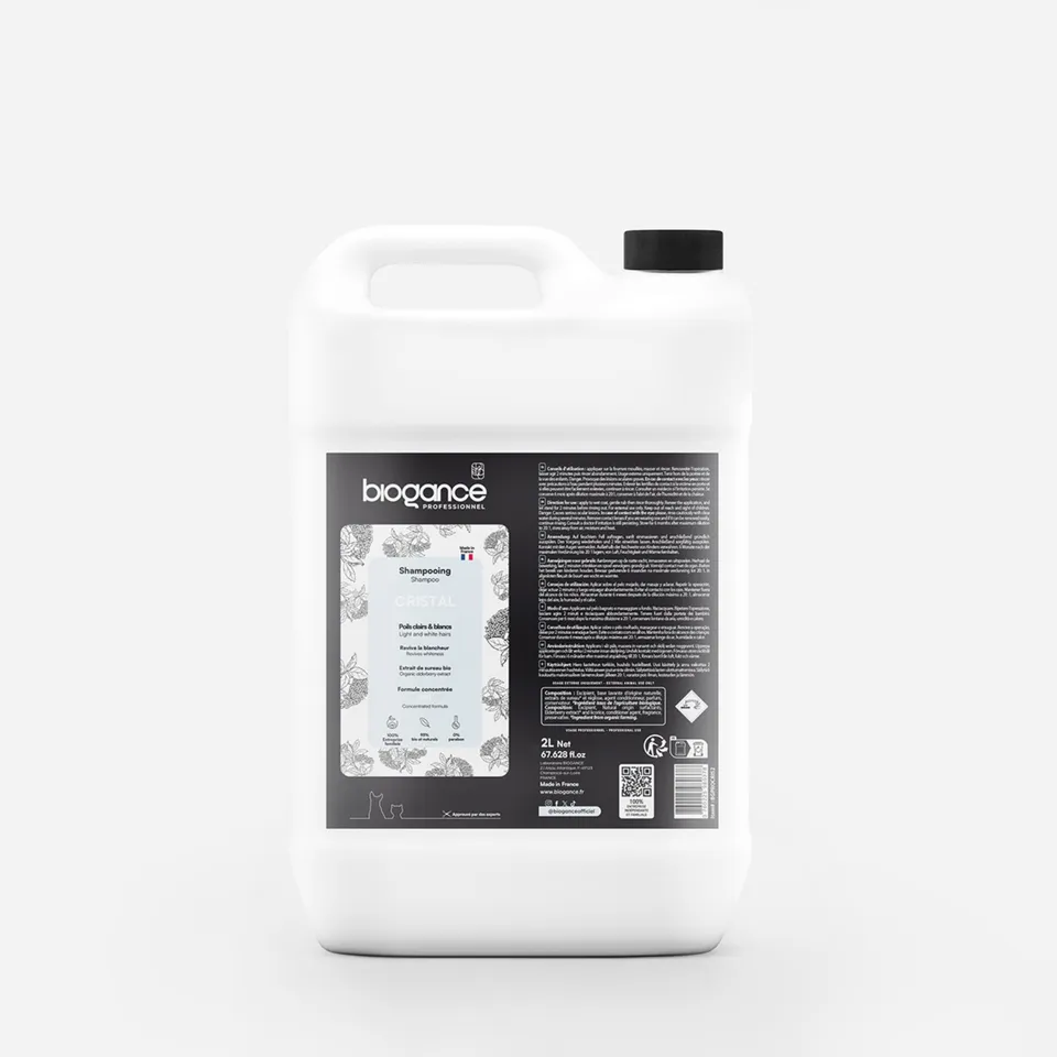 Biogance Cristal Pro Shampoo Cane pelo bianco sambuco