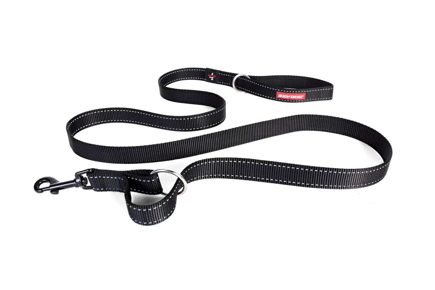 EzyDog Vario 4 guinzaglio cane multifunzione nero