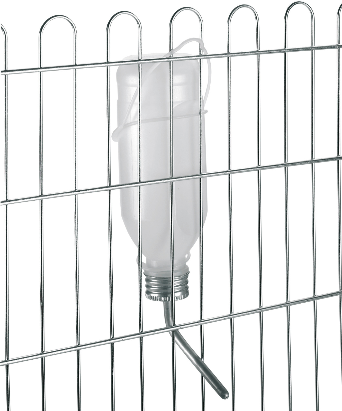 Kerbl Pet Bottiglia Beverino Conigli Tubo Alluminio con Gancio