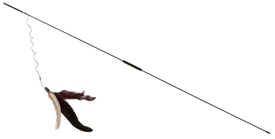 Kerbl Pet Fishing Rod XXL canna pesca gatto con piume