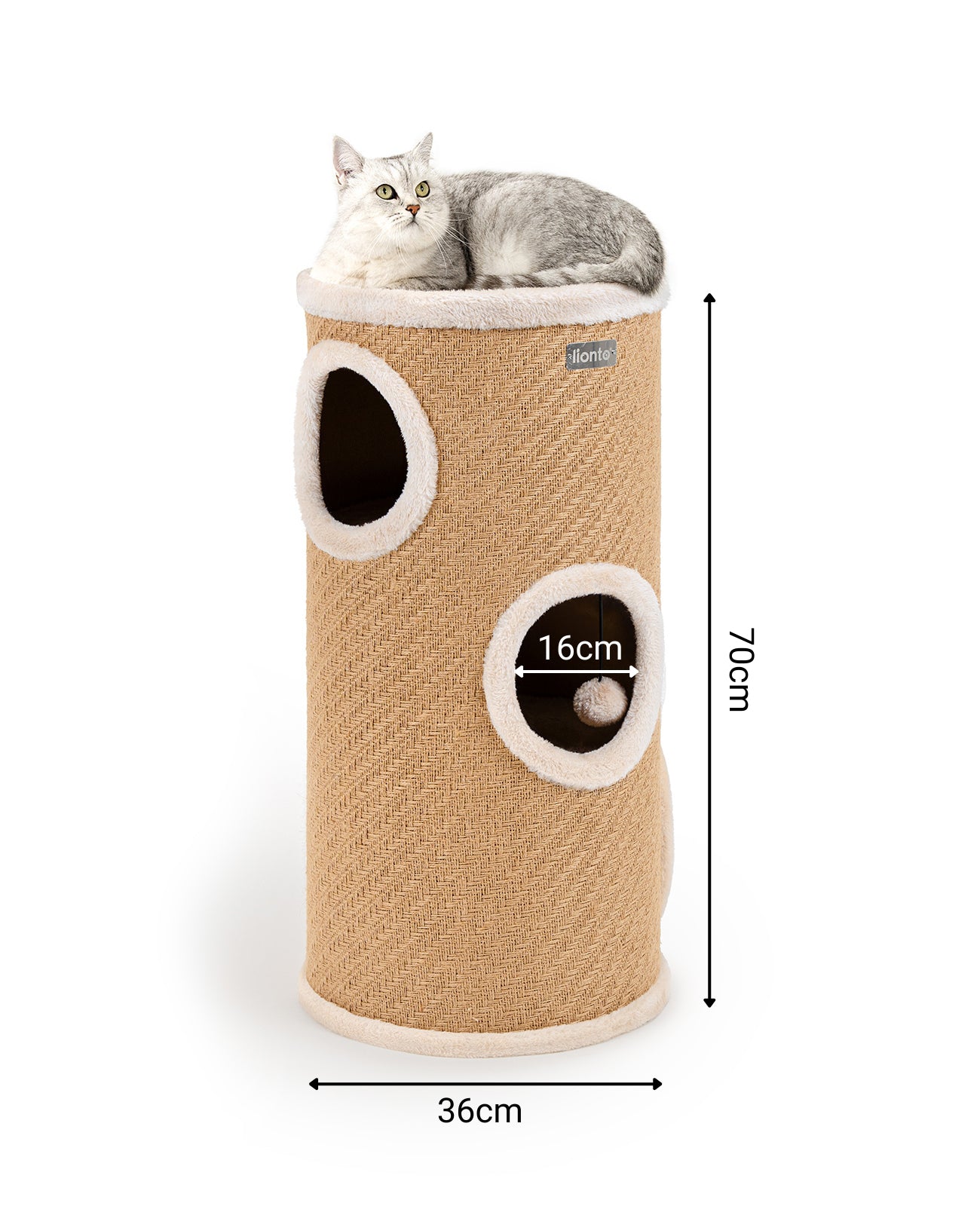 Lionto Kratztonne tiragraffi torre juta 50 cm per gatti