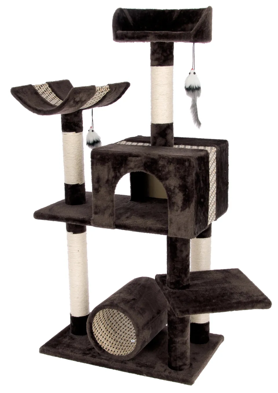 Kerbl Pet Cat Scratch Safari Big albero tiragraffi con cuccia