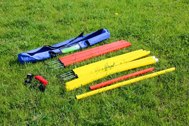 Kerbl Complete Set Agility Cane con Anello Salto Slalom