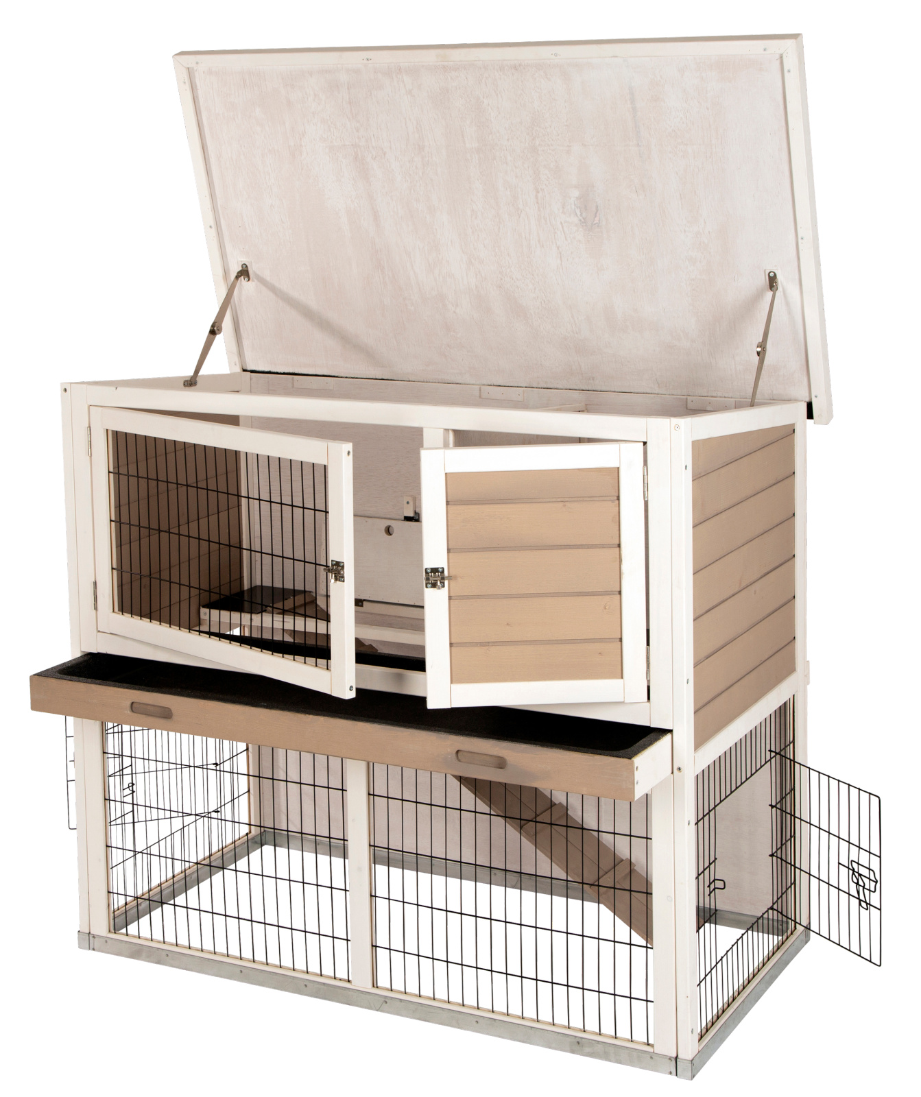 Kerbl Lucky Casetta Conigli Legno con Recinto e Tetto Bitume