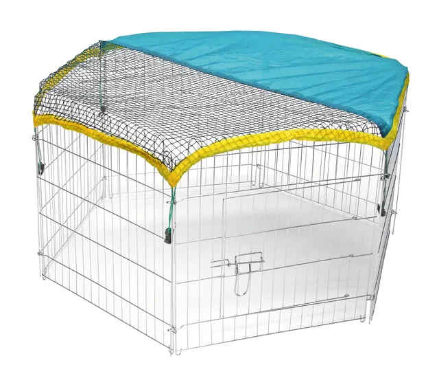 Kerbl Pet Recinto Esterno 6 Lati Conigli 6x56,5 cm con Rete