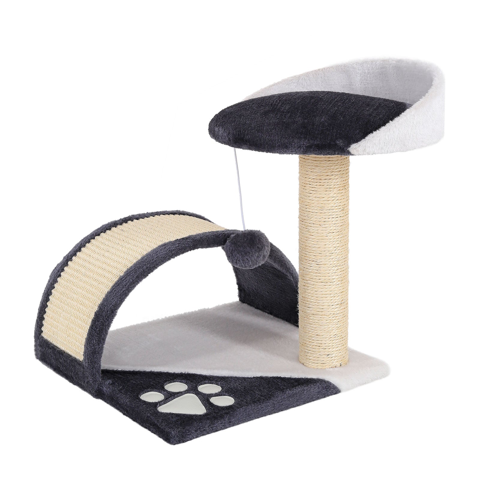 Lionto Katzenkratzbäume tiragraffi gatto 43 cm beige bianco