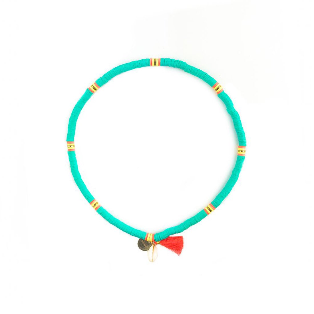 Dog with a Mission Coco Beach collana cane turchese L fino a 50 cm
