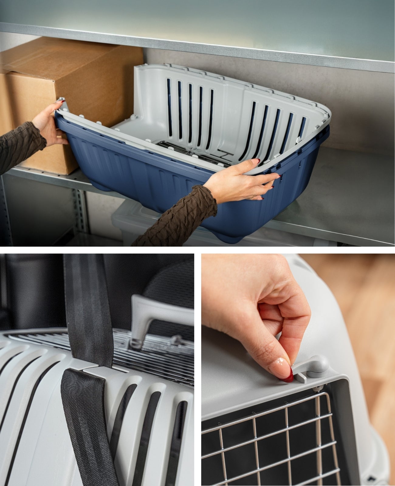 Lionto Hundetransportboxen trasportino 58,5 cm antracite