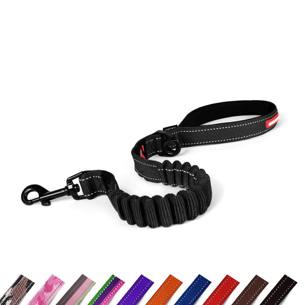 EzyDog Dog Leashes Zero Shock Guinzaglio Cane 1.2m Nero