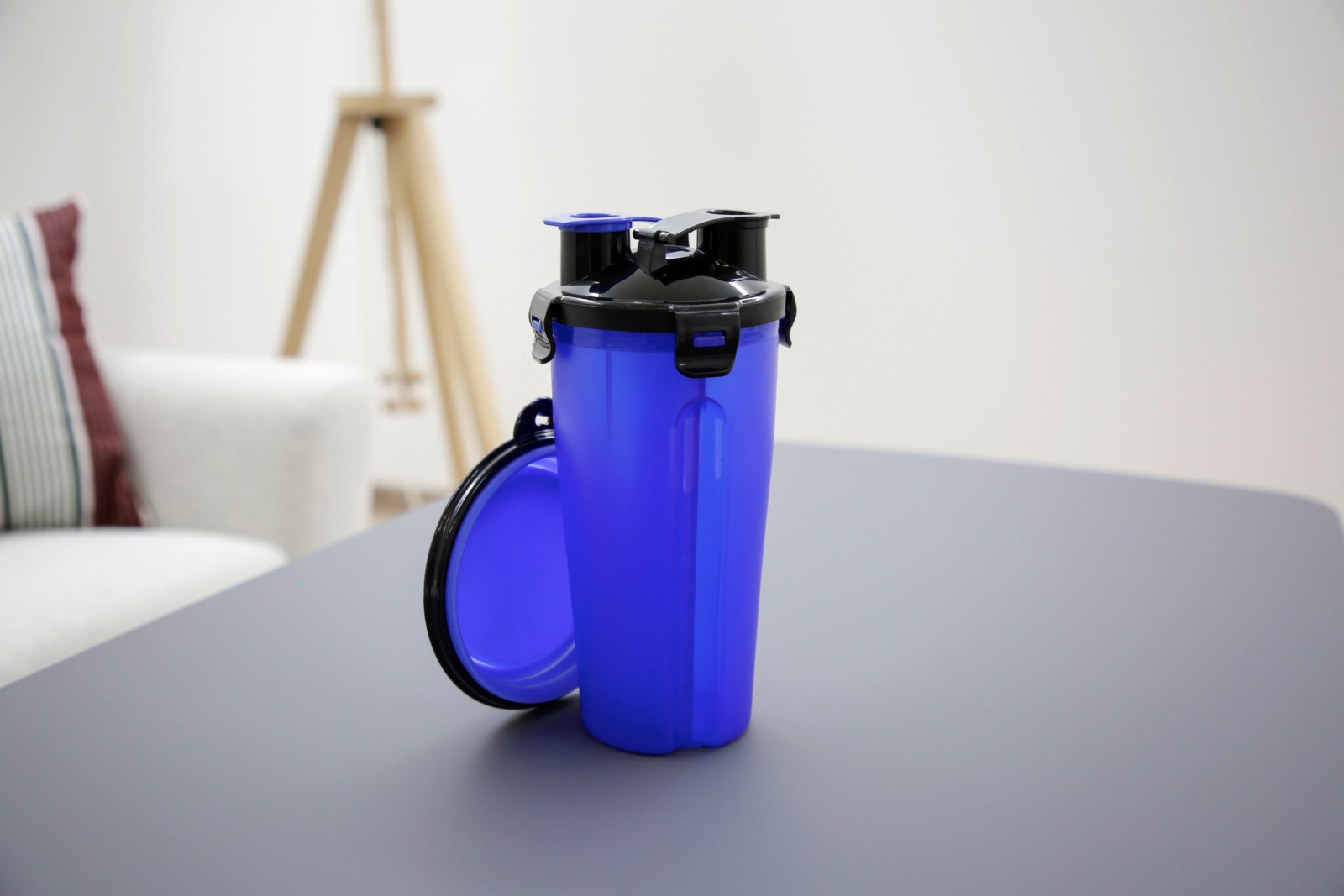 Kerbl Pet Feed Water Contenitore Viaggio 2 Scomparti con Ciotola