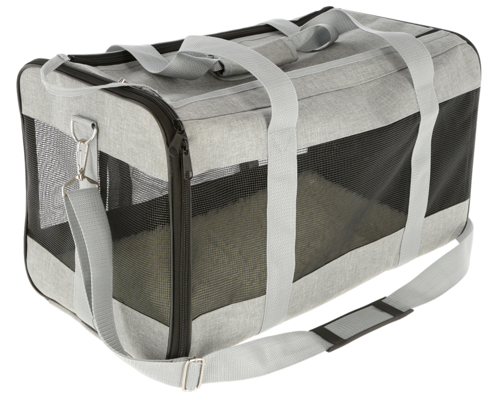 Kerbl Casual Bag borsa trasporto cane rete tracolla base rigida