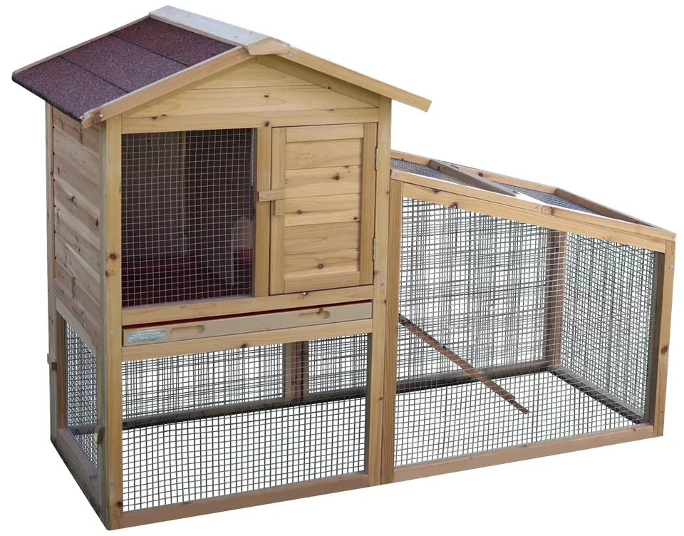 Kerbl Pet Freetime Casa per Roditori con Recinto Legno Verniciato