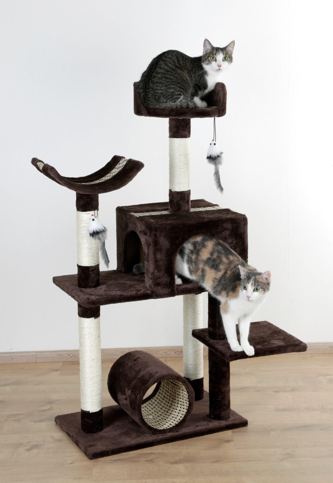 Kerbl Pet Cat Scratch Safari Big albero tiragraffi con cuccia