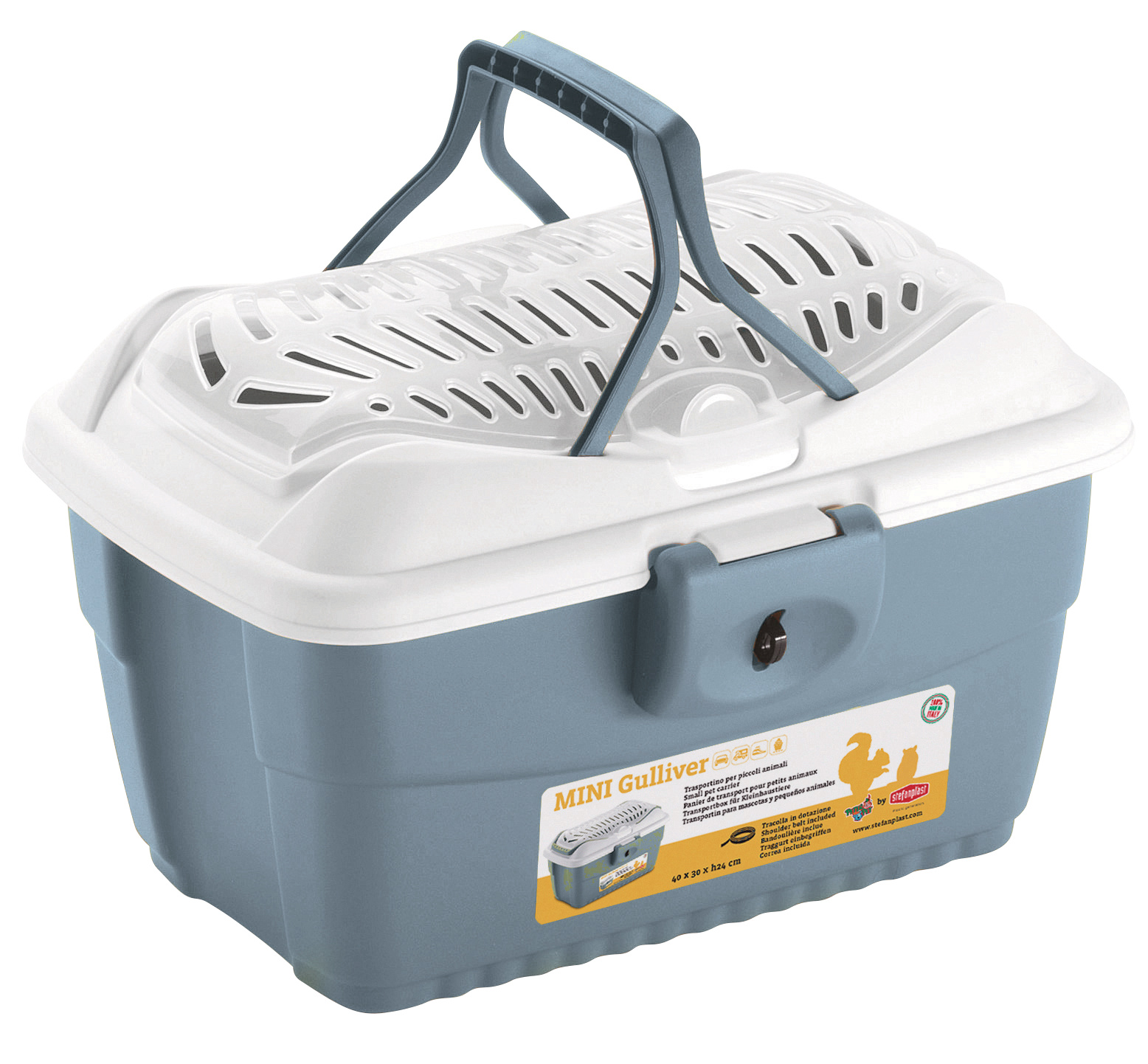 Kerbl Pet Mini Gulliver trasportino plastica apertura sopra