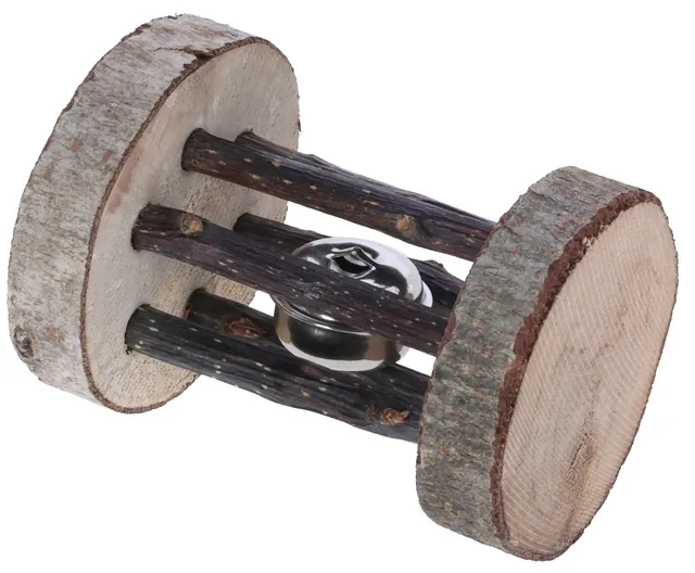 Kerbl Play and Nibble Roll Gioco Legno Roditori Campanello
