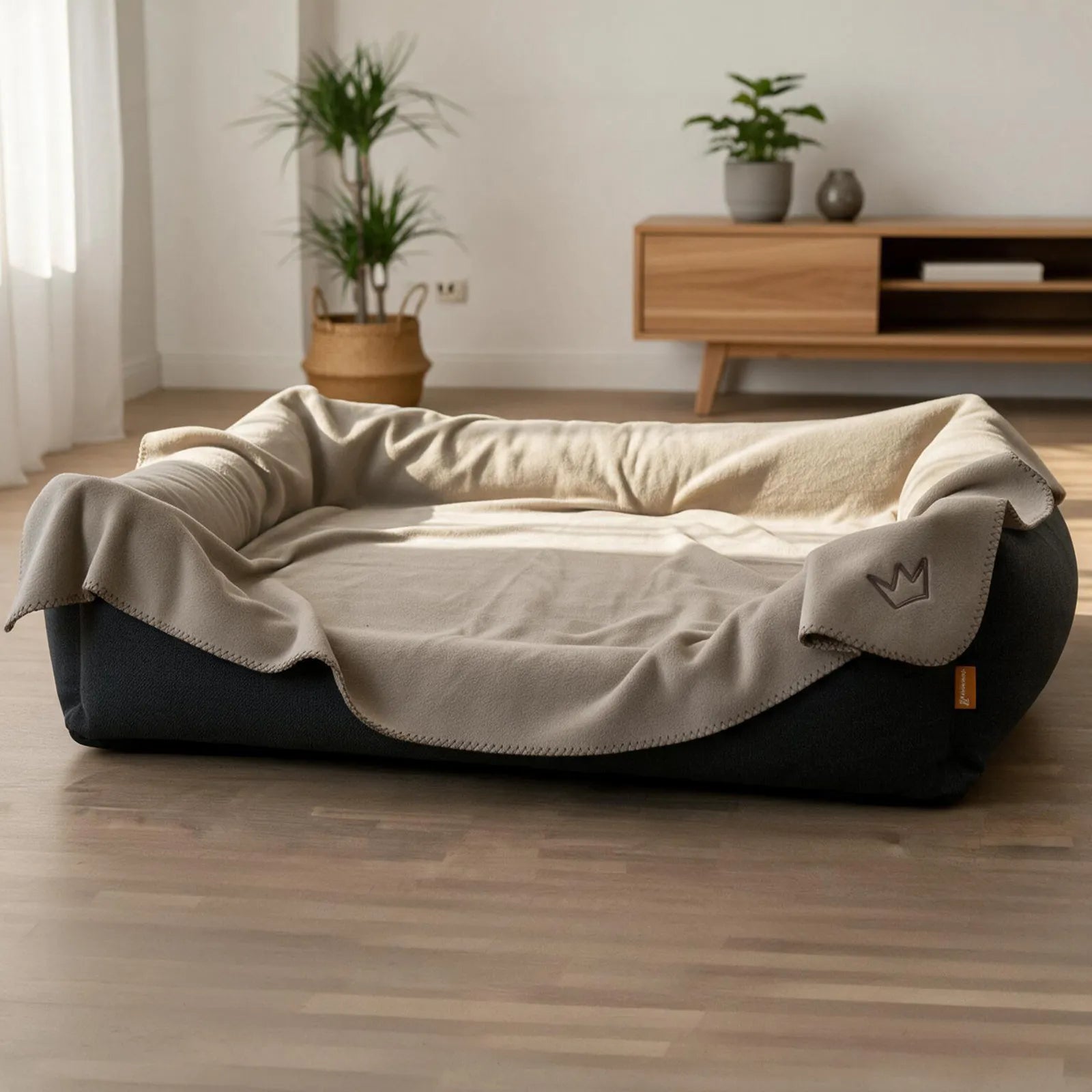 Rudelkönig Snori coperta pile cane grigio S/M