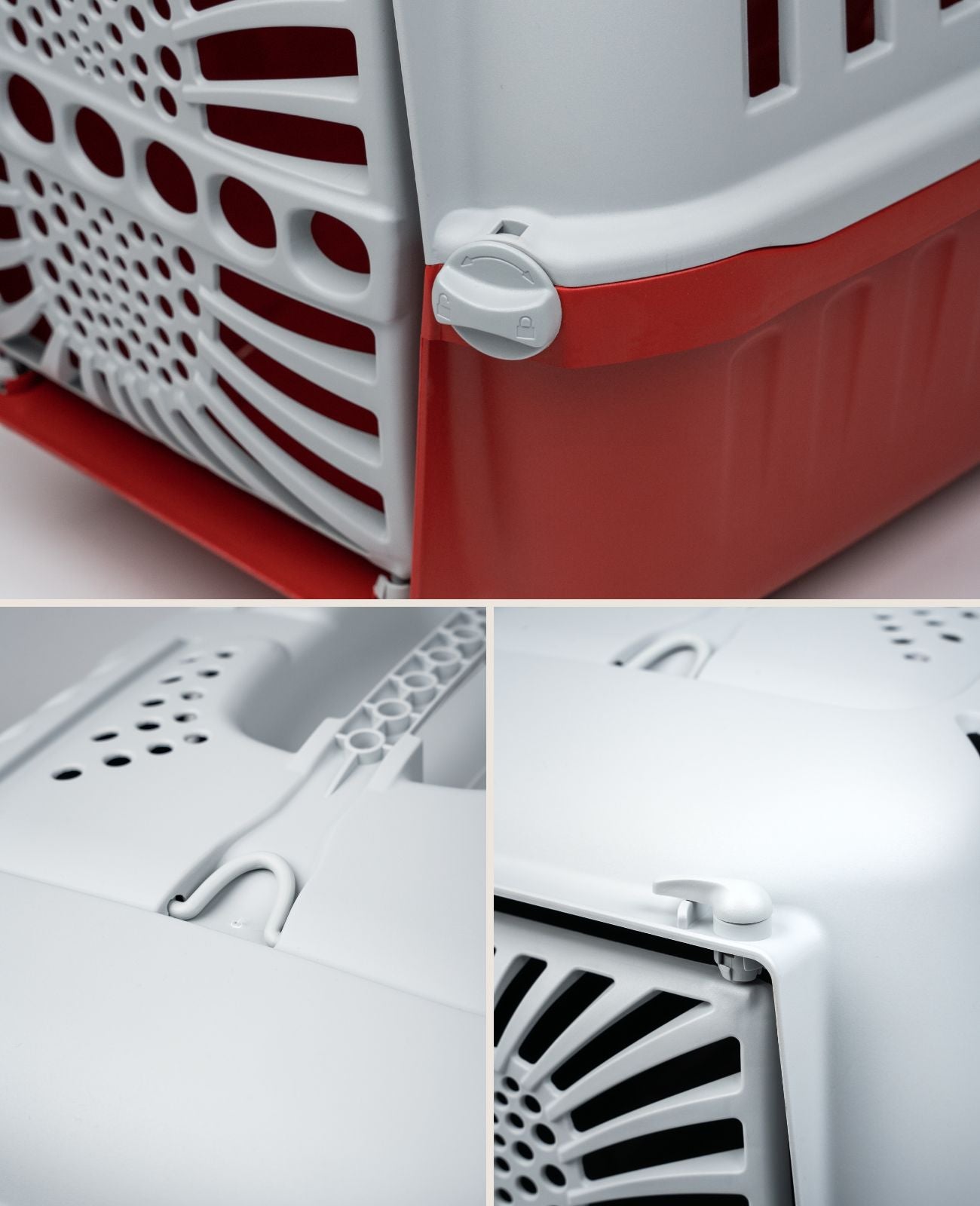 Lionto Katzentransportboxen trasportino gatto 55x36x36 antracite