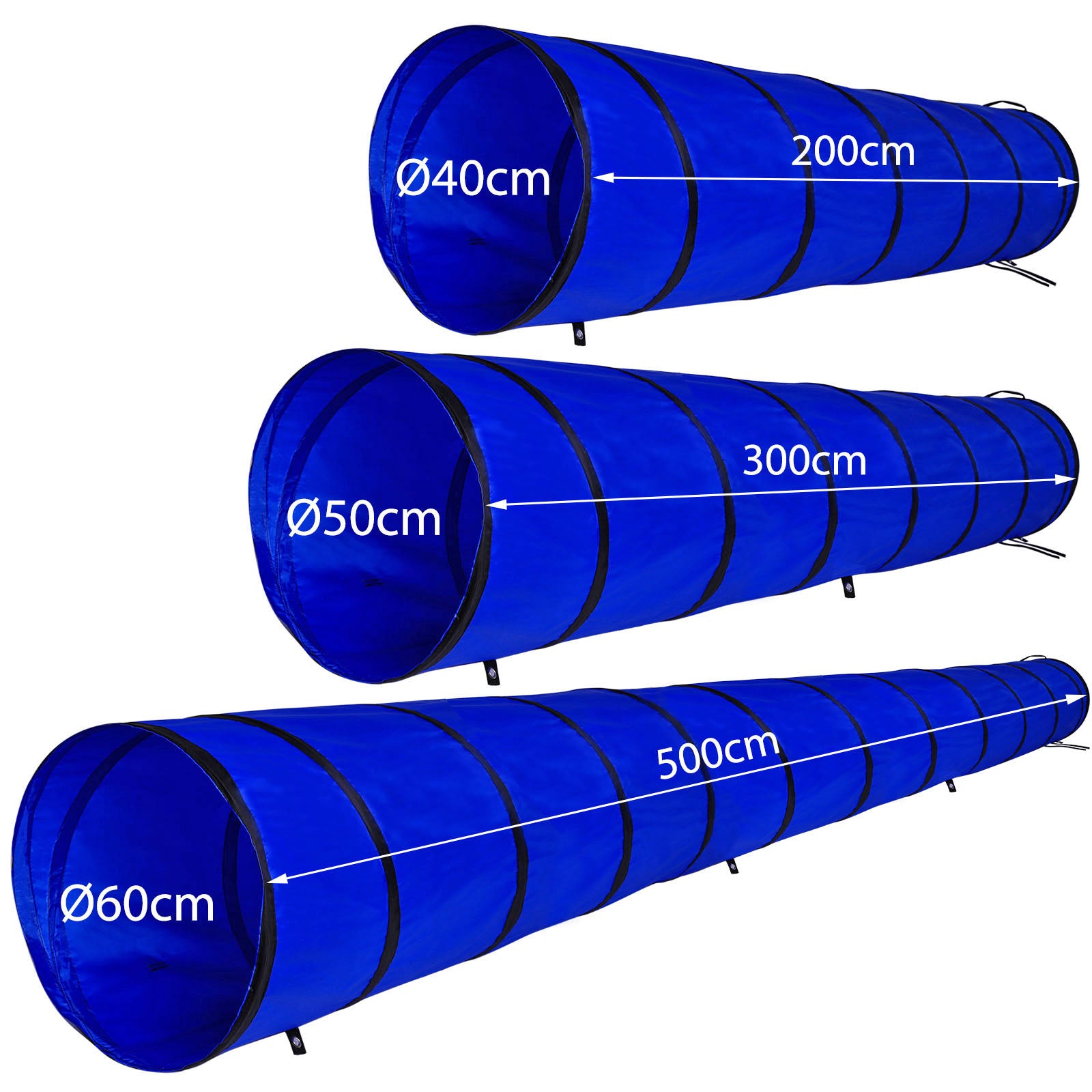 Lionto Agilitytunnel tunnel cane M 300x50 cm con borsa