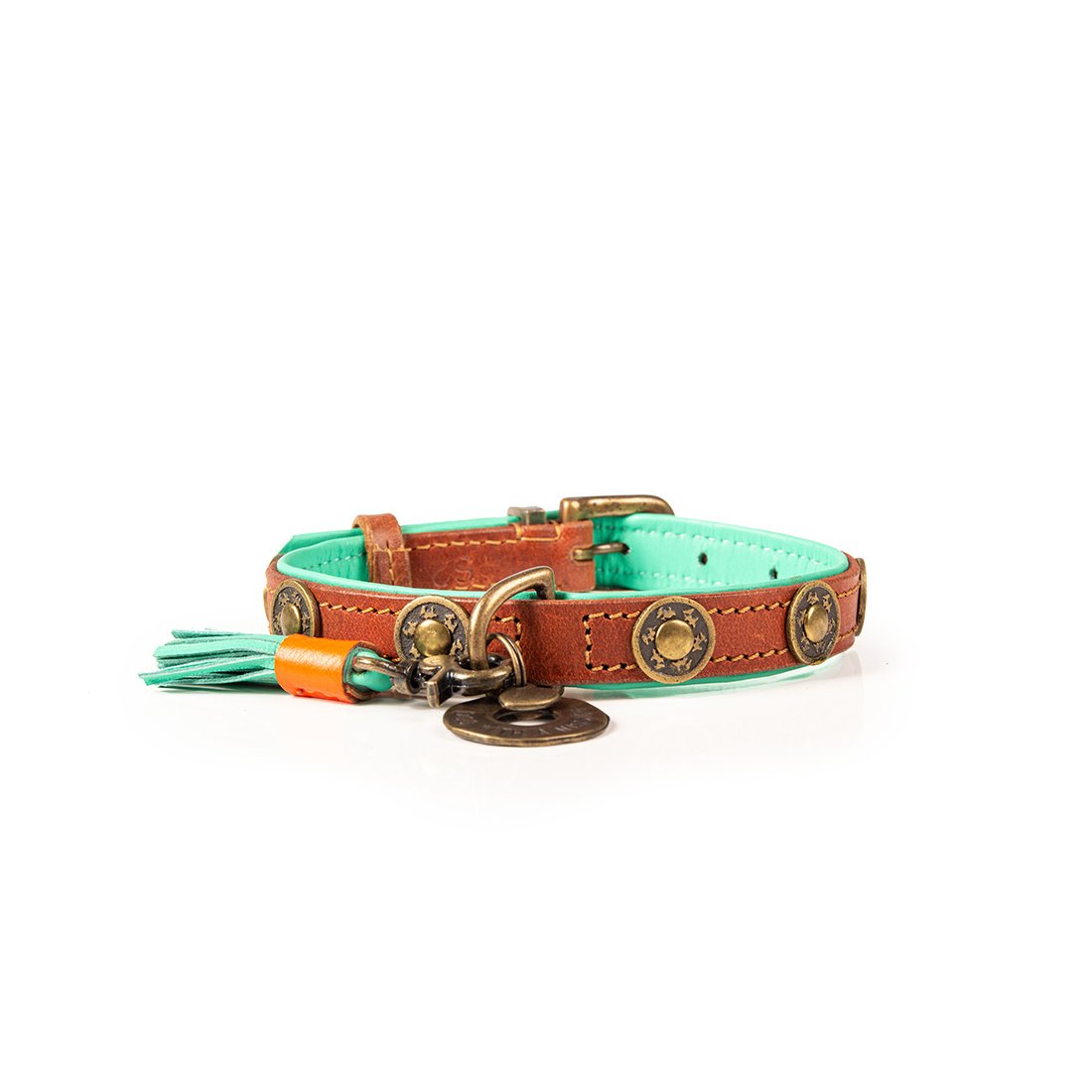 Dog with a Mission Urban collare cane pelle XS marrone 25-29 cm