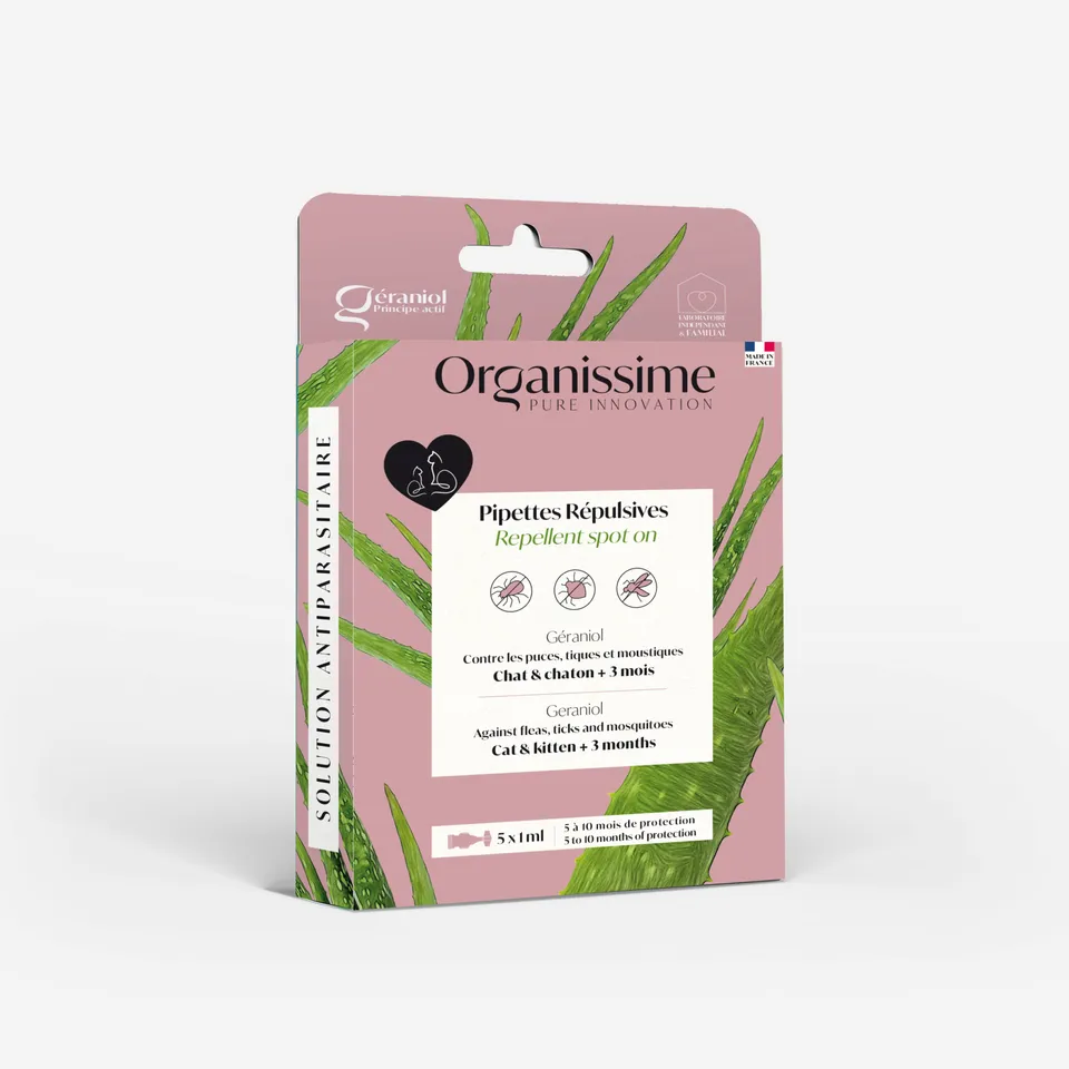 Organissime pipette repellenti gatto antiparassitario naturale