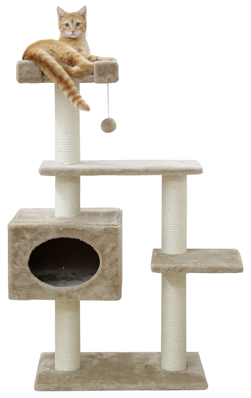 Kerbl Pet Emmy Tiragraffi Albero Gatto con Cuccia Sisal