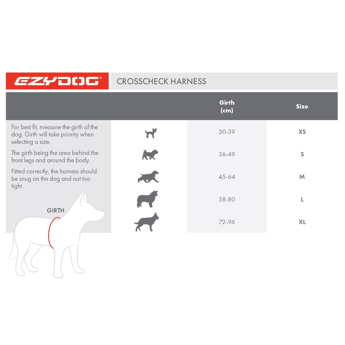 EzyDog Crosscheck Pettorina Anti-Traino Cane S Blu 38-52cm