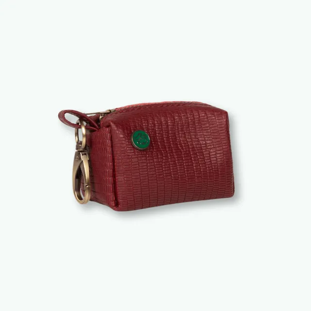 Dog with a Mission Bonnie Porta sacchetti cane pelle bordeaux