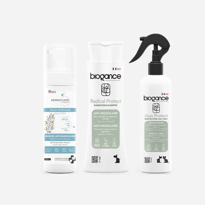 Biogance Pack Protettore kit cane shampoo spray mousse