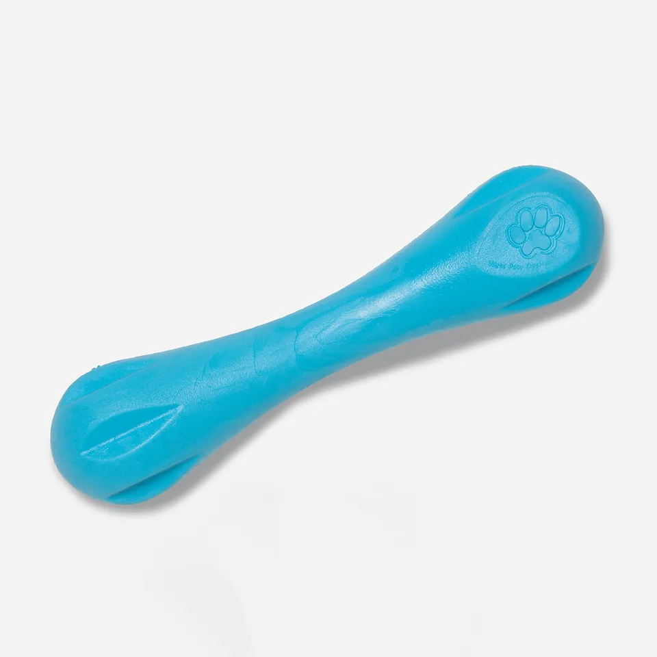 West Paw Hurley Osso Giocattolo Cane Azzurro Zogoflex Resistente