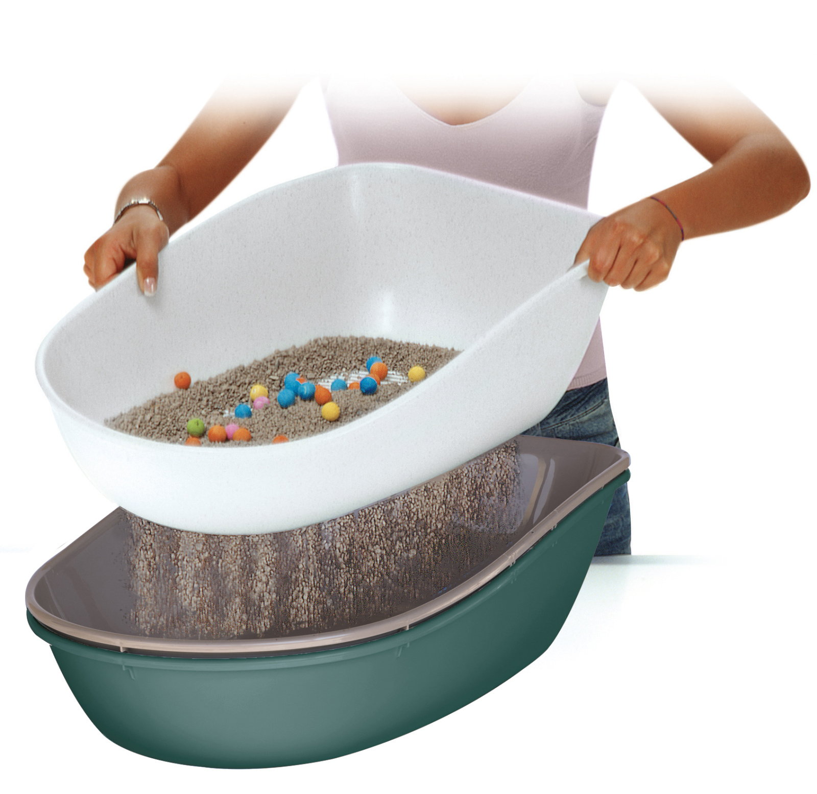 Kerbl Pet Furba Lettiera Gatto con Setaccio Plastica