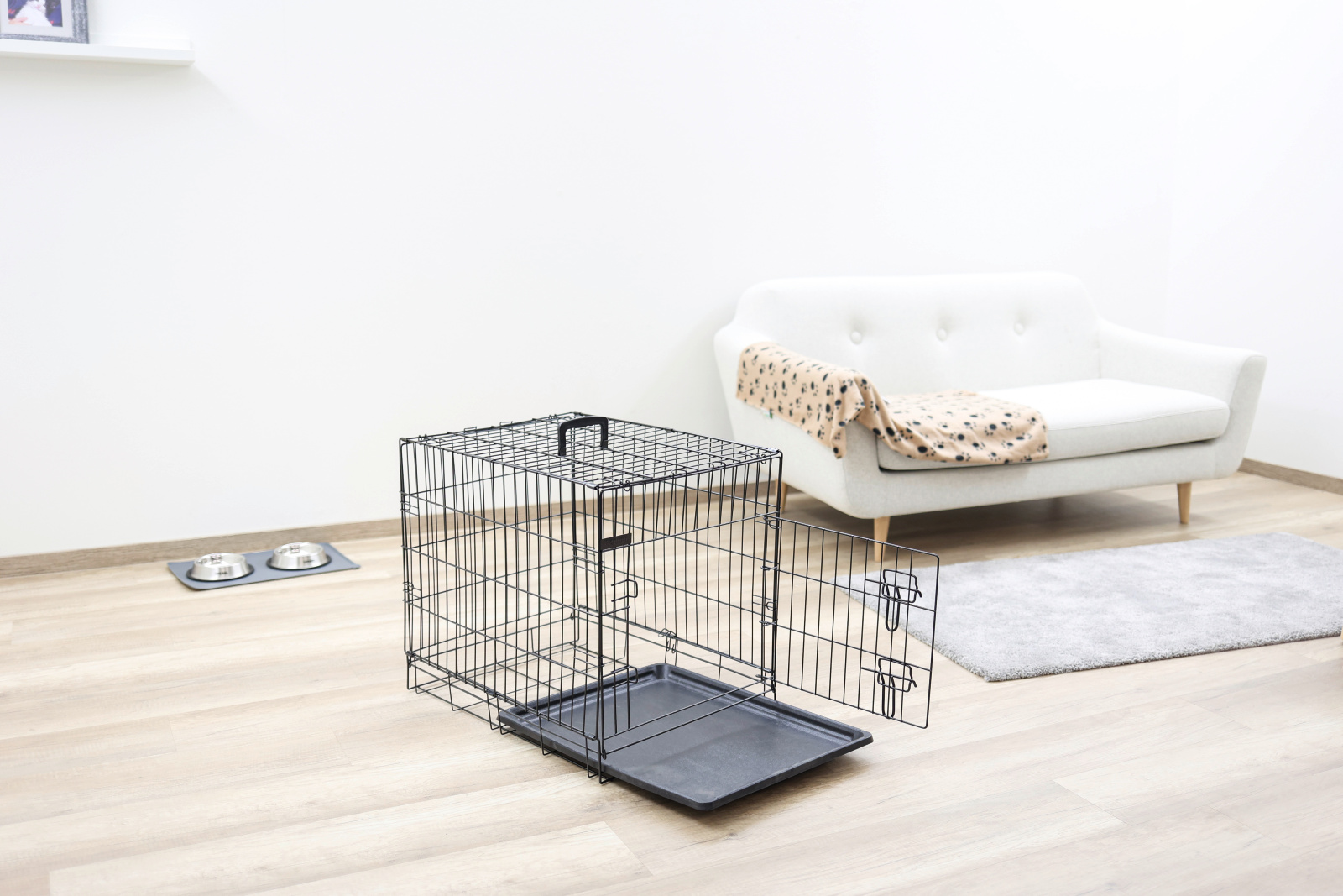 Kerbl Pet Dog Transport gabbia cane metallo pieghevole