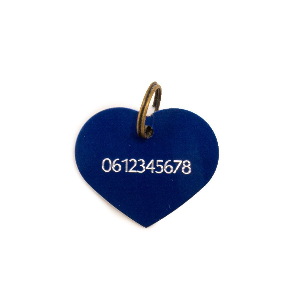 Dog with a Mission Medaglietta Cane Cuore Blu L