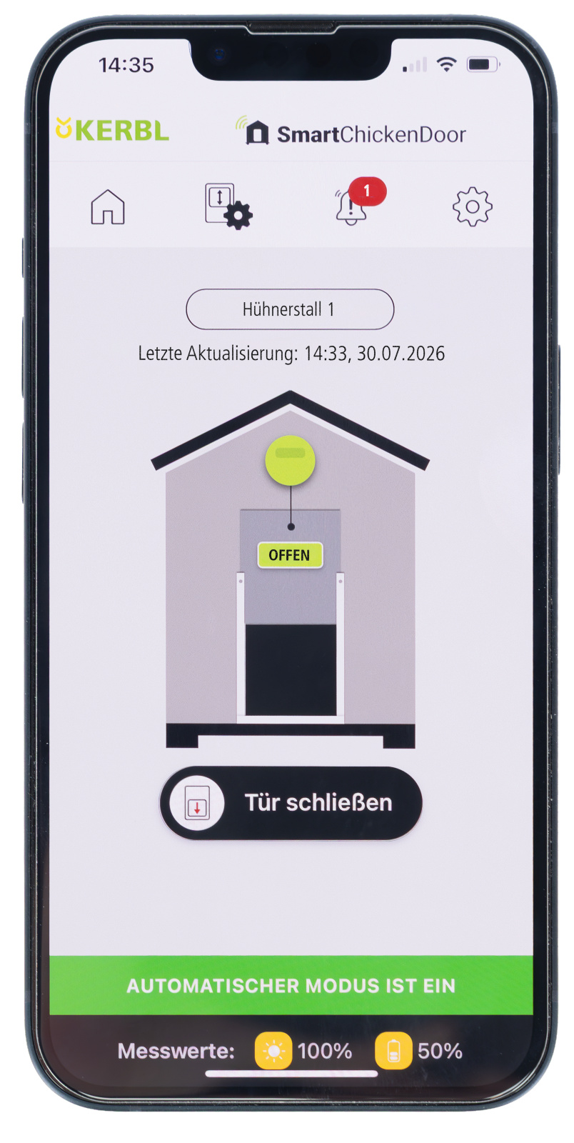 Kerbl Pet Duo Smart porta automatica per pollaio con app