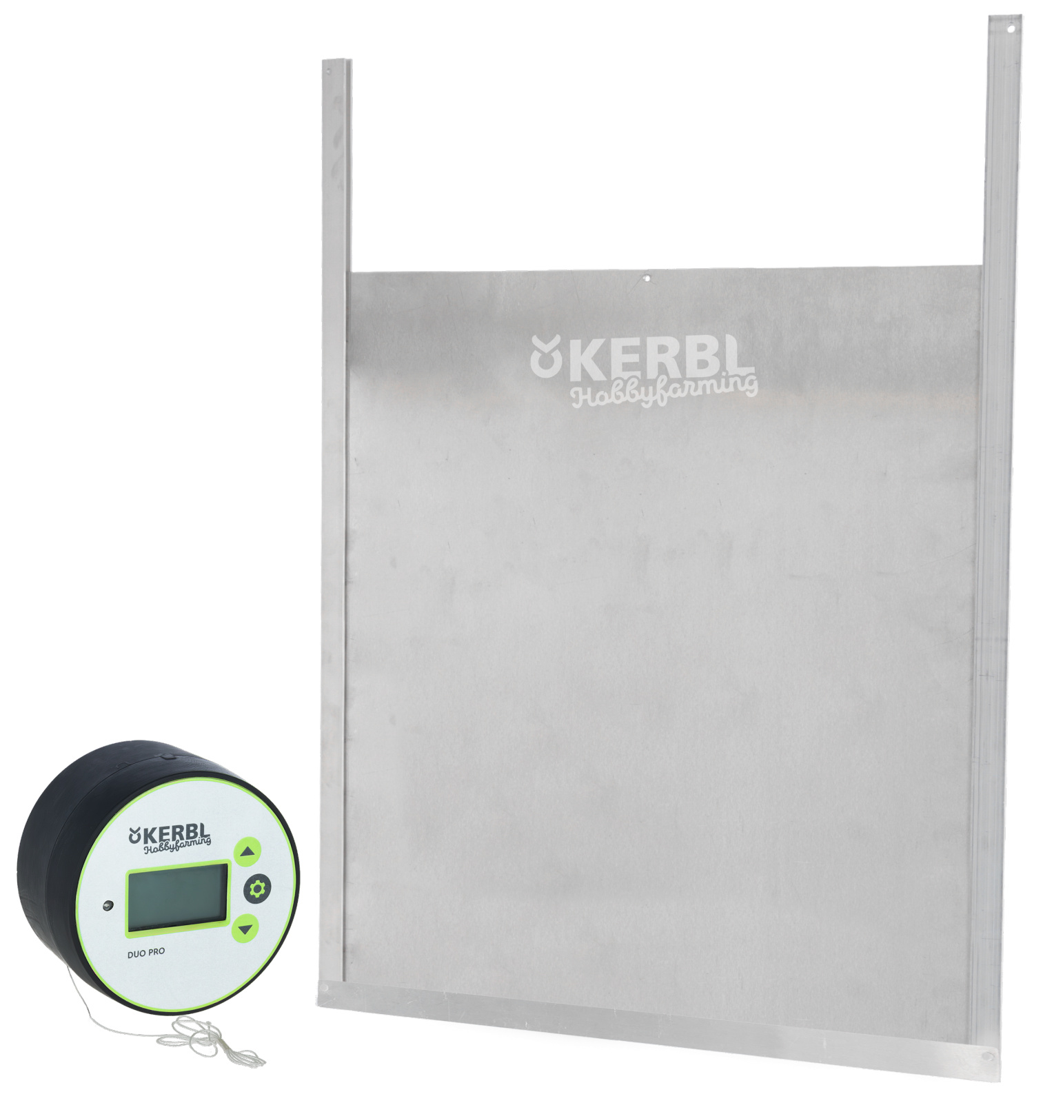 Kerbl Pet Duo Pro porta pollaio automatica con sensore luce