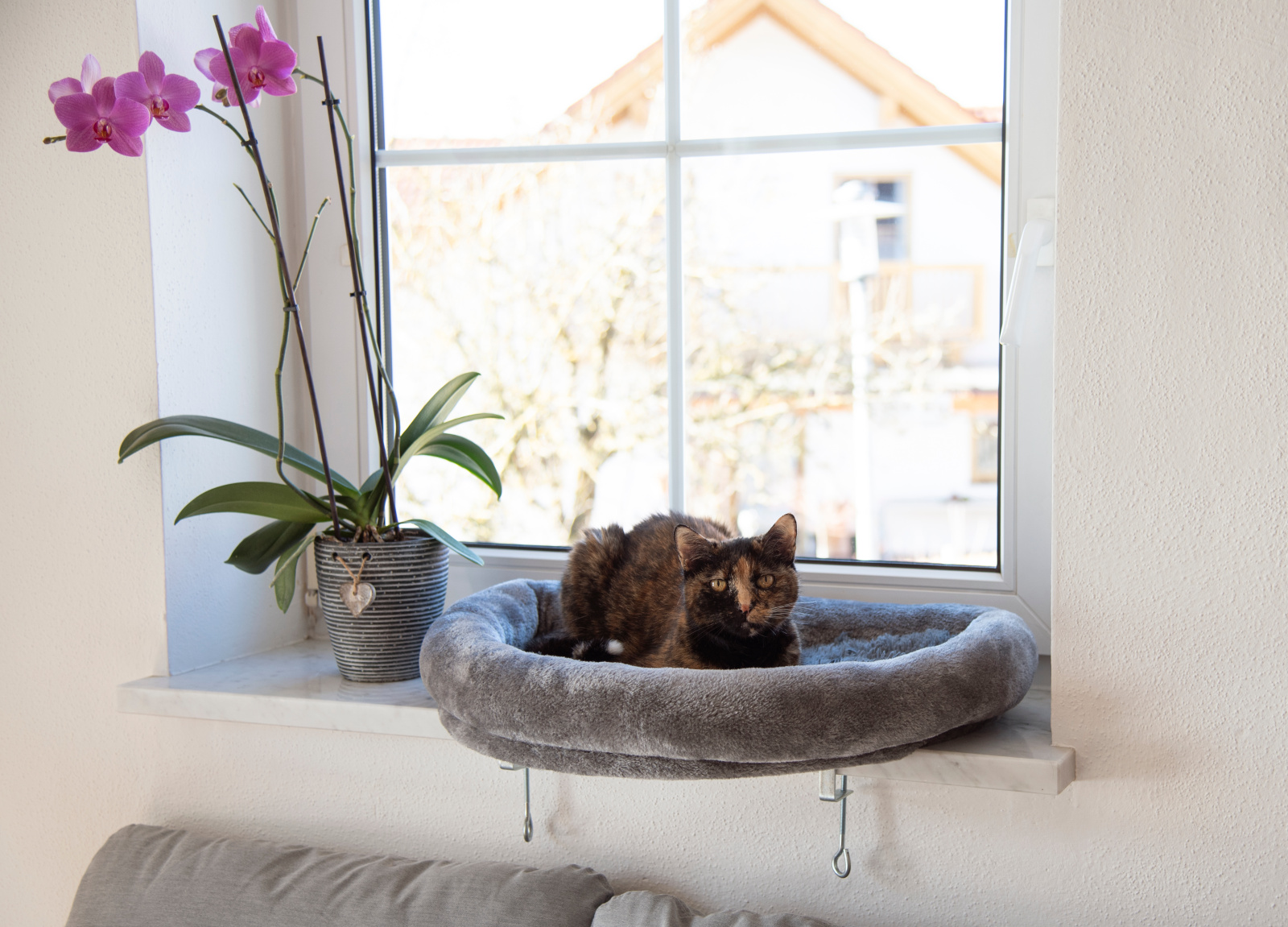 Kerbl Pet Window Bed lettino gatto finestra davanzale lavabile