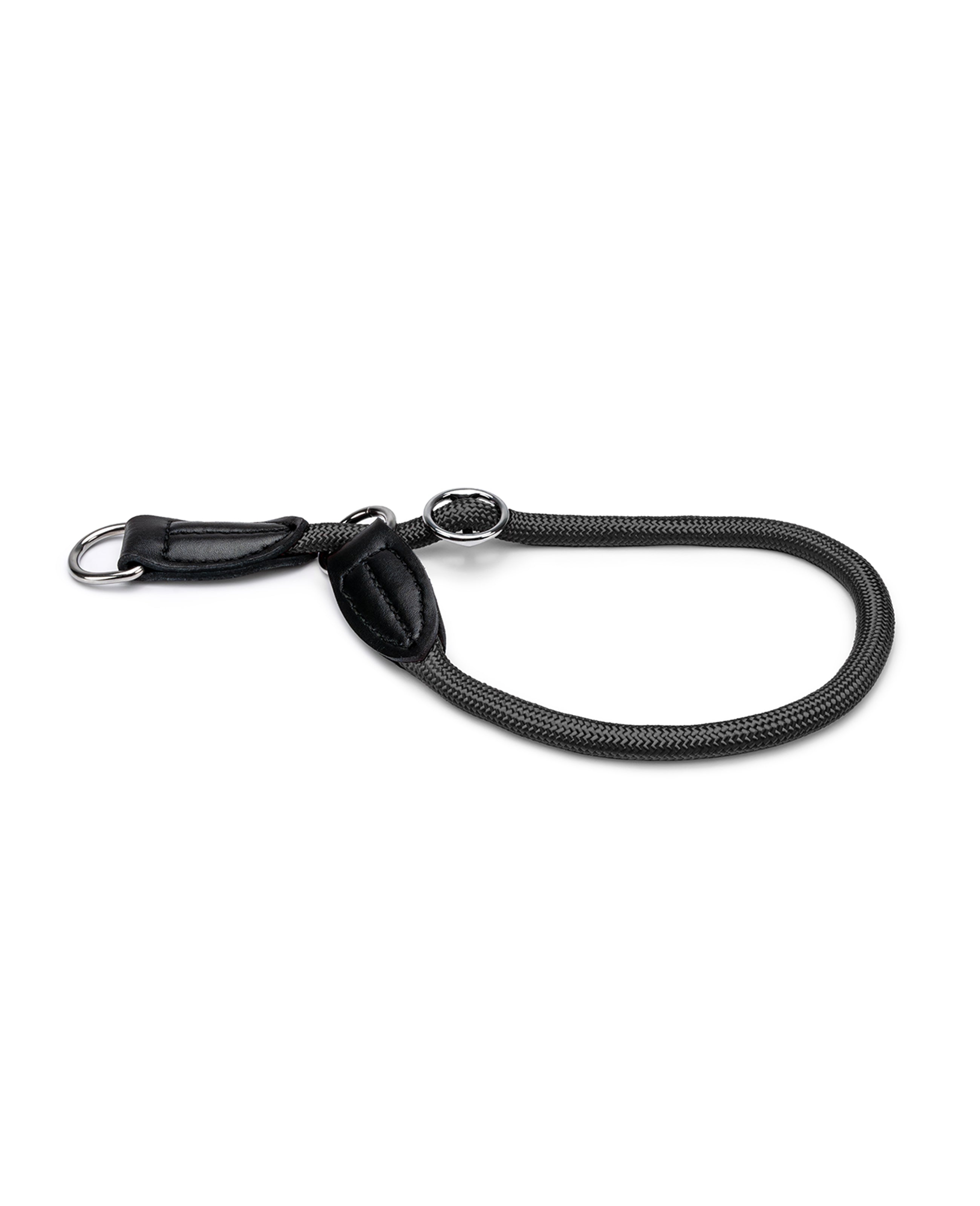Lionto Hunde-Spaziergang collare semistrozzo 45 cm nylon nero