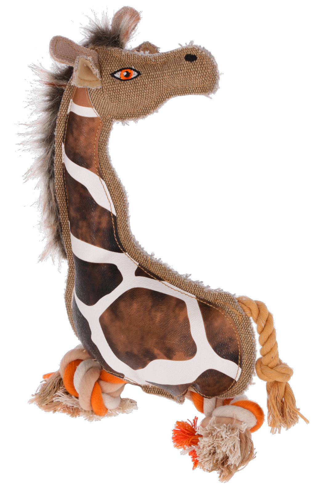 Kerbl Pet Giraffe Gina peluche cane corda cotone lavabile