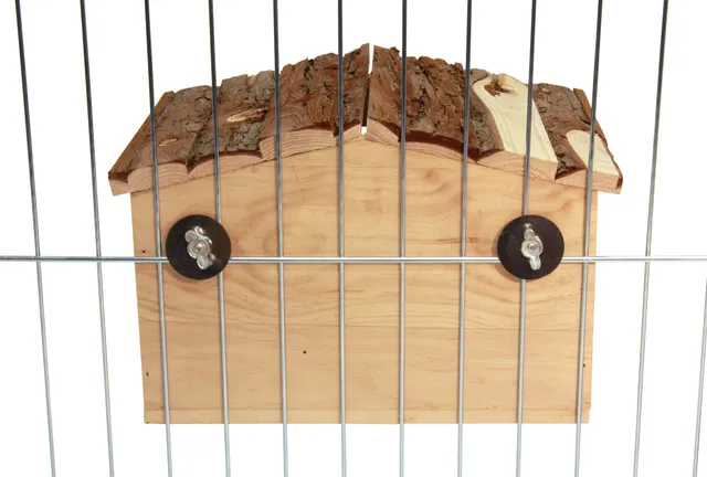 Kerbl Pet Nature casetta roditori in legno con fissaggio griglia