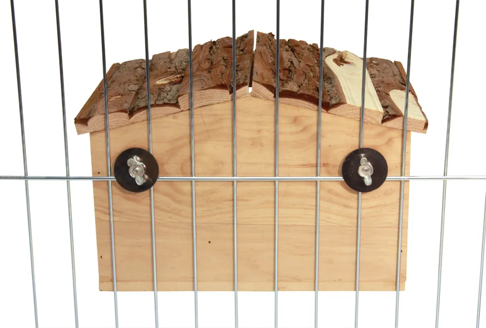 Kerbl Pet Nature casetta roditori in legno con fissaggio griglia