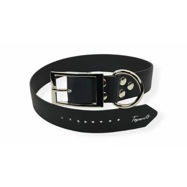 Toscani Waterproof collare cane fibbia taglia grande nero